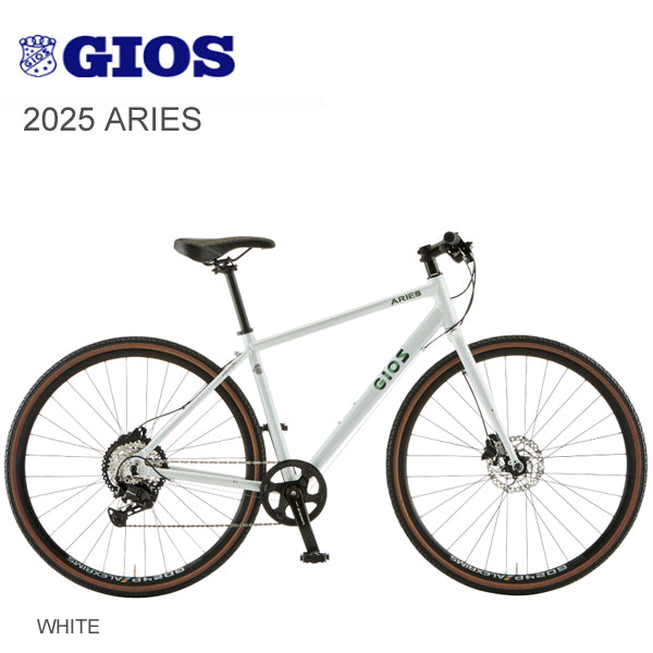 【10%OFF】2025 GIOS ARIES ジオス アリーズ ホワイト クロスバイク