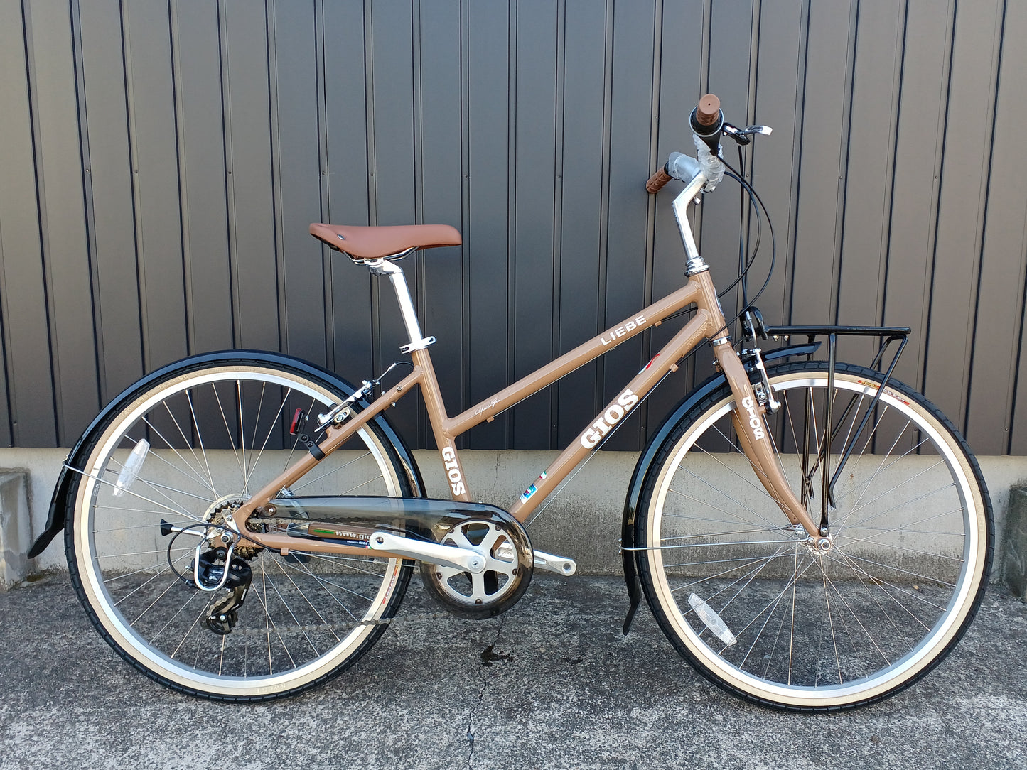 GIOS LIEBE ジオス リーベ クロスバイク ライトブラウン