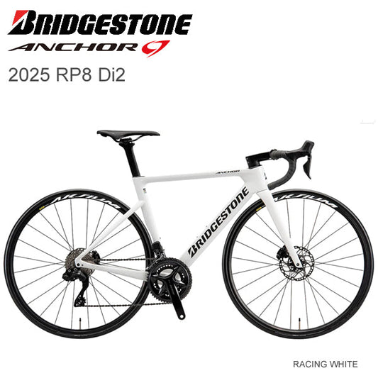 2025 ブリヂストン アンカー RP8 105 Di2 BRIDGESTONE ANCHOR RP8 105 Di2 レーシングホワイトロードバイク
