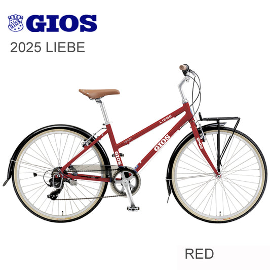 【10%OFF】GIOS LIEBE ジオス リーベ  クロスバイク レッド