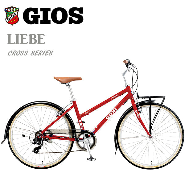 【お取り寄せ商品】GIOS LIEBE ジオス リーベ  クロスバイク レッド