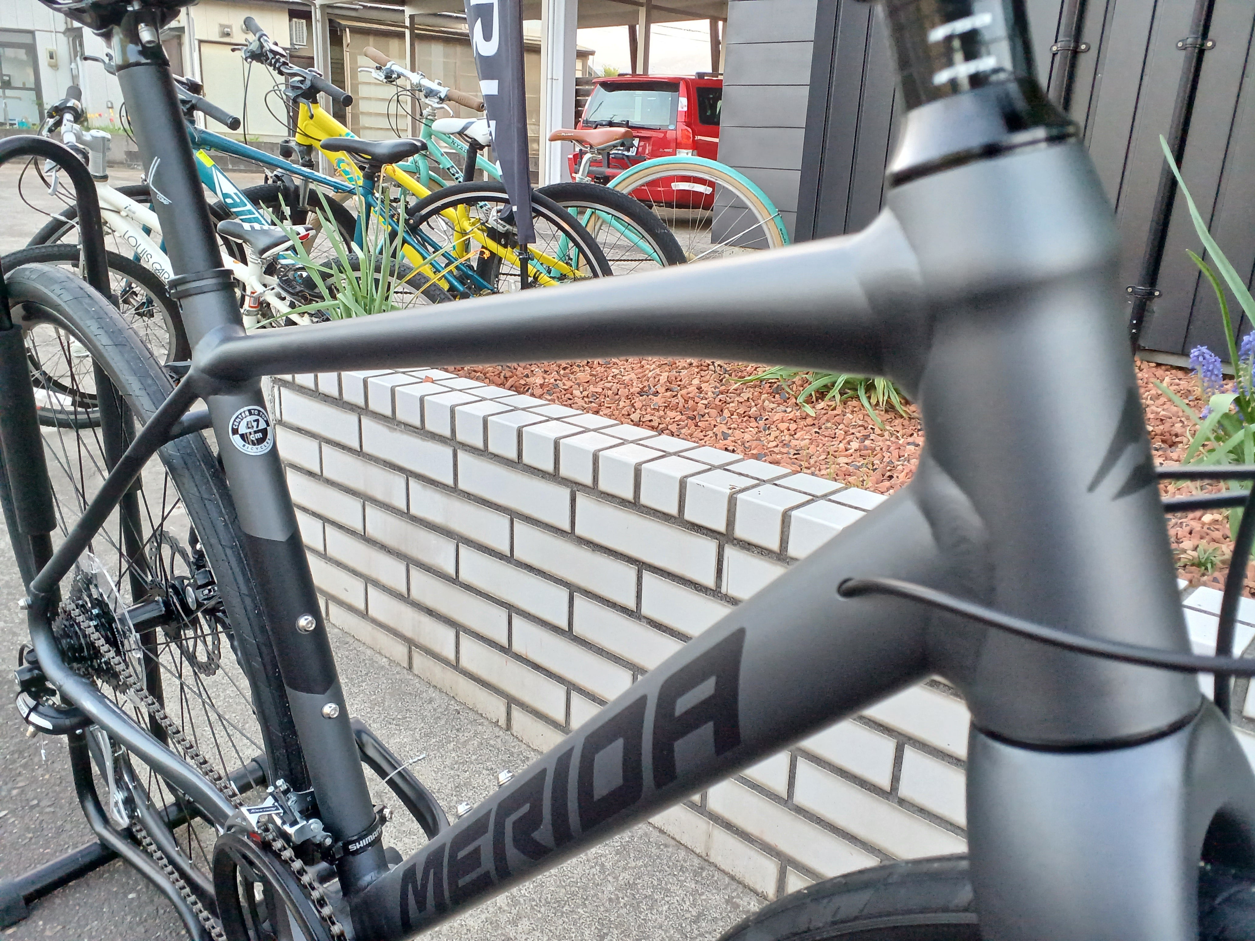 MERIDA (メリダ) GRAN SPEED 80-MD SILK DARK SILVER(BLACK) ES89 フラットバーロード